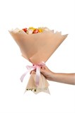 Букет микс из 35 роз (Кения) 40см в оформлении 2455_DFF68